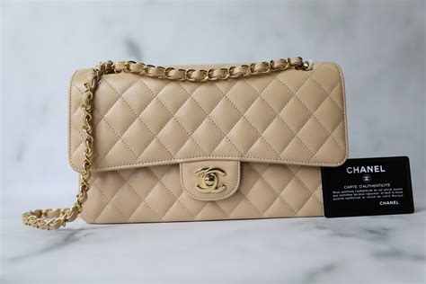 chanel classic beige caviar price|Classic .